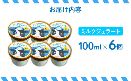 ジェラート 濃厚ミルク 6個入り / ジェラート じぇらーと アイスクリーム あいすくりーむ スイーツ デザート / 南島原市 / 高原ファーム [SFP001]