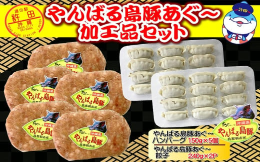 
やんばるあぐー　餃子＆ハンバーグ（加工品セット）
