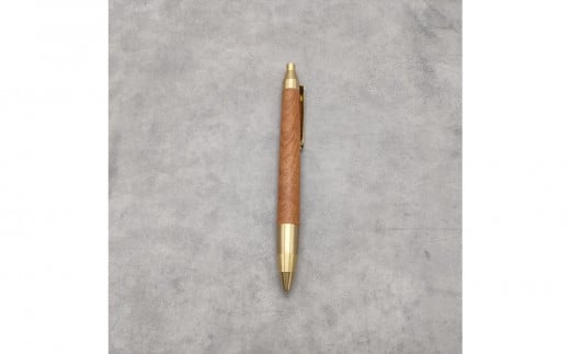 Baton Dor＆ZAWASOU　欅（けやき）木軸ペン　スタンダードタイプ　ボールペン（真鍮金具）