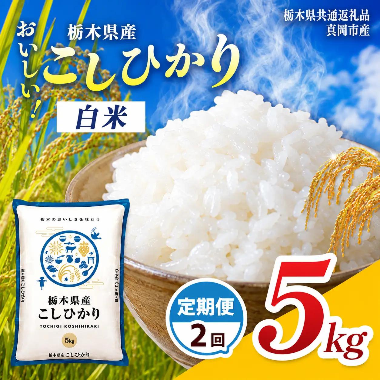 【令和8年度産】定期2回 栃木県産 コシヒカリ 5kg | 栃木県 那珂川町 栃木県共通返礼品