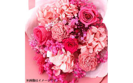 ＜ R8年熊本地震復興支援 ＞【ホットピンク】 プリザーブドフラワーの花束