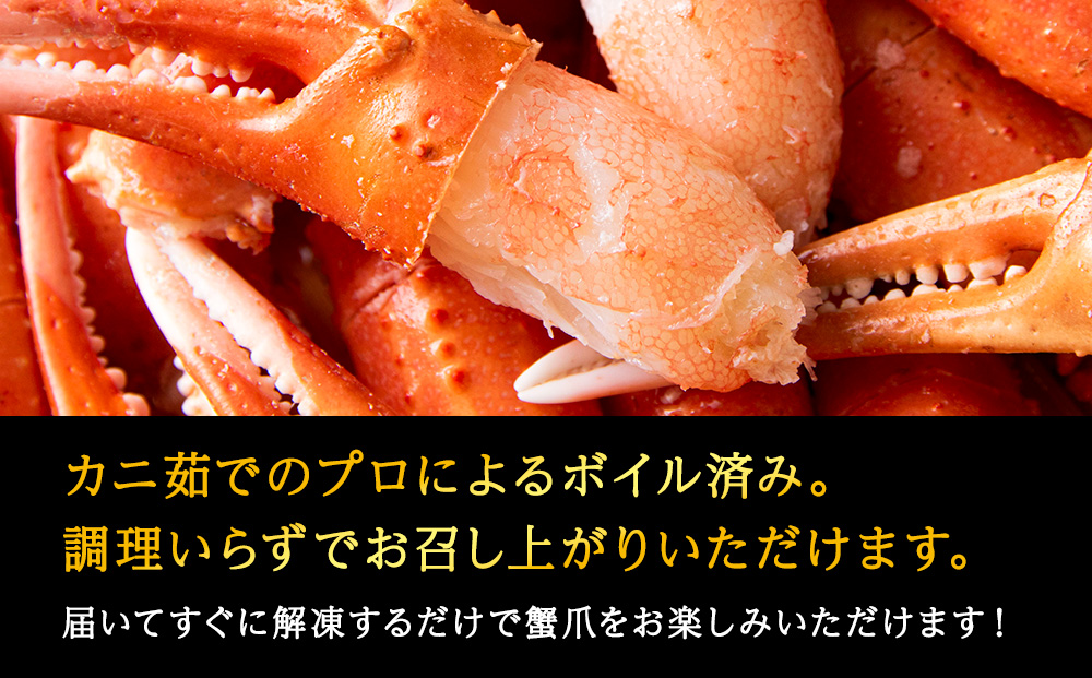 【枝豆感覚でパクパク♪イケルっ】浜ゆで 紅ズワイ 蟹爪 1kg