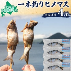 北海道 洞爺湖産 一本釣り ヒメマス 串揚げ用 約100g×4尾 尾頭付き 冷凍