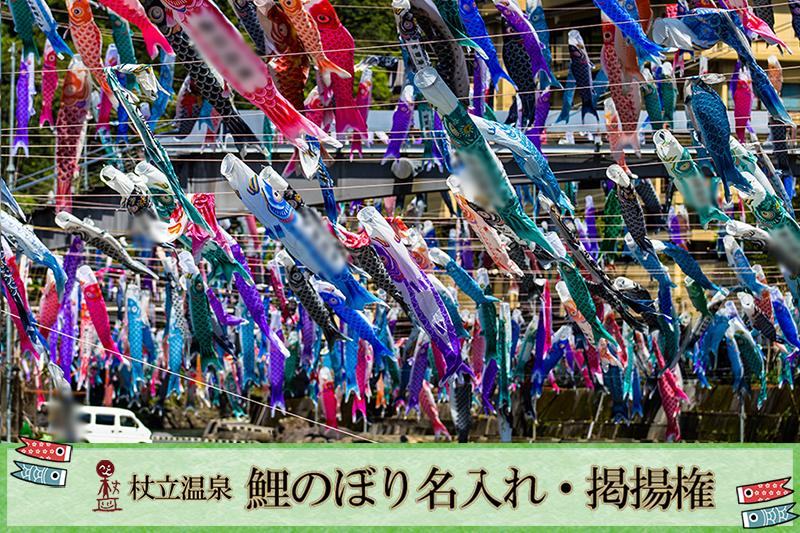 
            【杖立温泉】先行予約 令和8年度 受付開始 熊本 阿蘇 杖立温泉 鯉のぼり祭 鯉のぼり 名入れ お子様 お孫様 端午の節句 特別な贈り物 年に一度 期間限定 イベント 映えスポット（杖立温泉鯉のぼり祭）
          