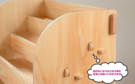 本棚 Baum Series 国産ヒノキ合板製 ブックシェルフ （無塗装） 【 本棚 】