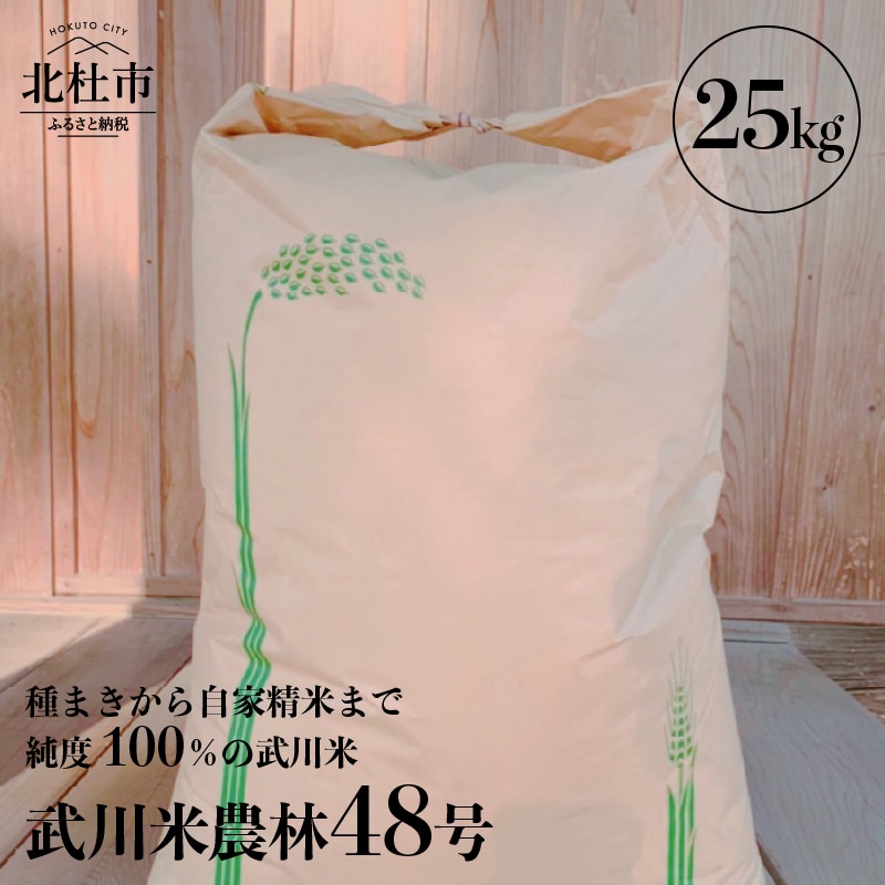 【令和7年度米】武川米農林48号 25kg
