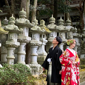 高砂・鹿嶋神社 挙式とロケーション撮影プラン【平日用】【ウエディングフォト 結婚 本格的神社挙式 兵庫県 高砂市】