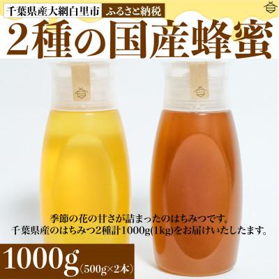 ふるさと納税 大網白里市 千葉県産はちみつ【500g×2種食べ比べセット】はるのさと・からすざんしょう