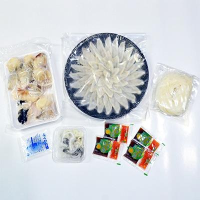 ふるさと納税 中間市 とらふぐフルコース【刺身菊盛・ちり鍋】〆はマルゴめん(中間市新名物米粉麺)九州の味を堪能　豪華2人前 |  | 03