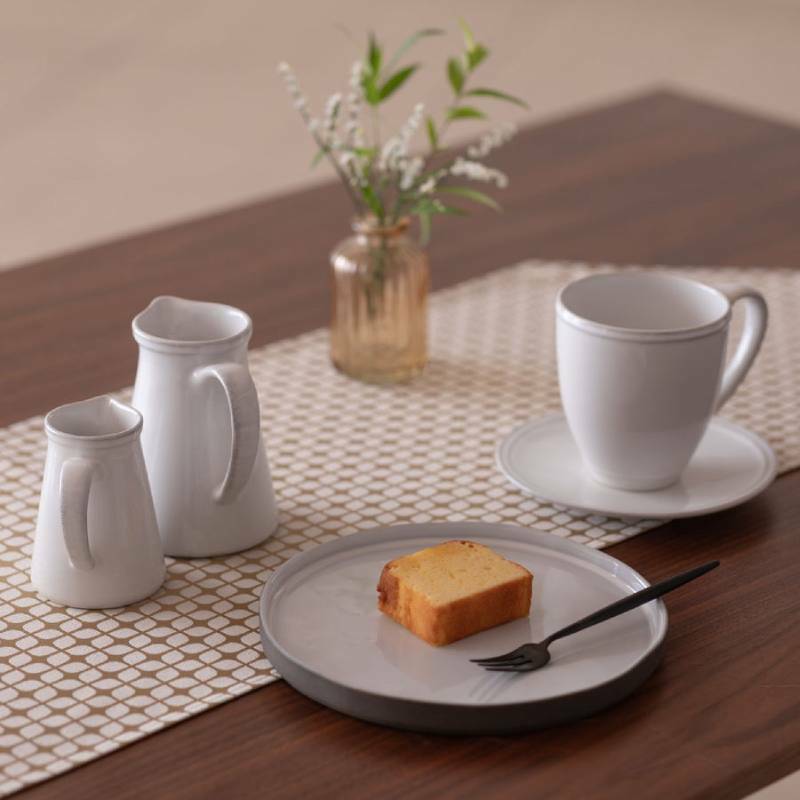 Calm Table runner with tassel／カルム テーブルランナー タッセルつき Sサイズ スノー wsg0031_イメージ2