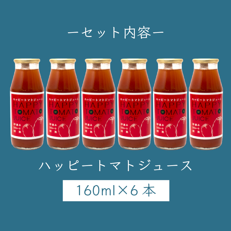 ハッピートマトジュース6本セット(160ml)