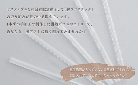 ガラスストロー 20cm「ドット」 iriser | 耐熱ストロー