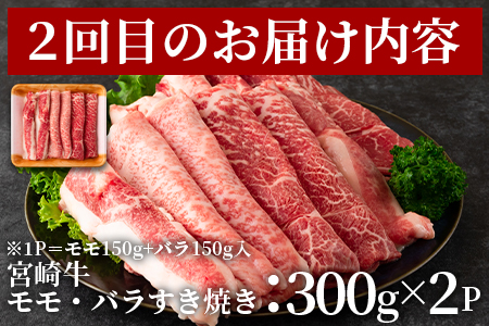 ＜【定期便3か月】宮崎牛を味わうセット 総量1.6kg＞柔らかくきめ細かい肉質と適度な霜降りの入った美味しい牛肉をご堪能下さい！【MI230-nh】【日本ハムマーケティング株式会社】