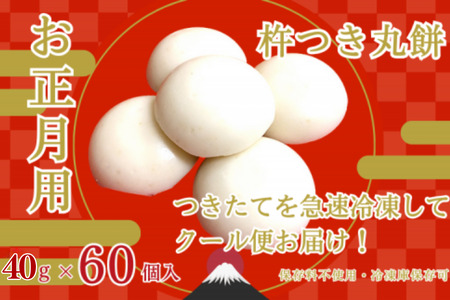 お正月用杵つき丸餅12P：B160-039