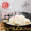 【ふるさと納税】【 令和6年産 】 ゆめぴりか ななつぼし （ 玄米 ） 特Aランク 各10kg 北海道 鷹栖町 たかすタロファーム 米 コメ こめ ご飯 玄米 お米 ゆめぴりか ななつぼし コメ 玄米