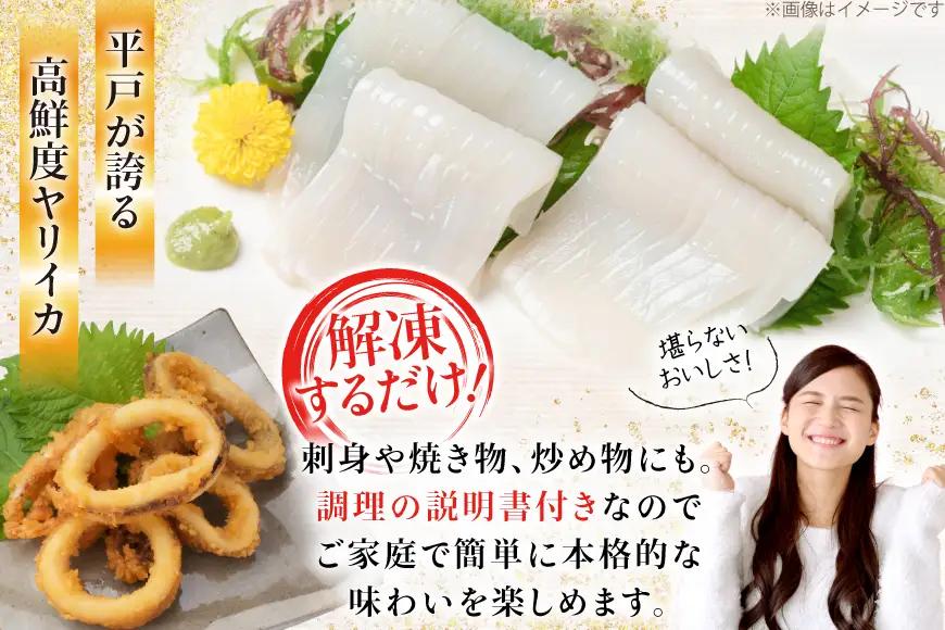 【ふるなびWEEK対象】 イカ 極鮮ヤリイカ 刺身 約500g