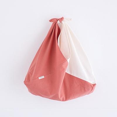 ふるさと納税 西粟倉村 2TONE吾妻袋Lサイズ　【ピンク(インドアカネ)】