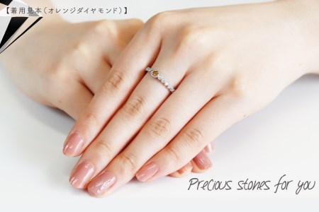 指輪 オレンジダイヤモンド プラチナリング KT1078 アクセサリー