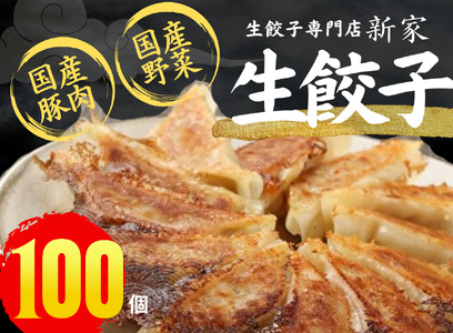 生餃子専門店 新家の生餃子 元気がモリモリ100個セット