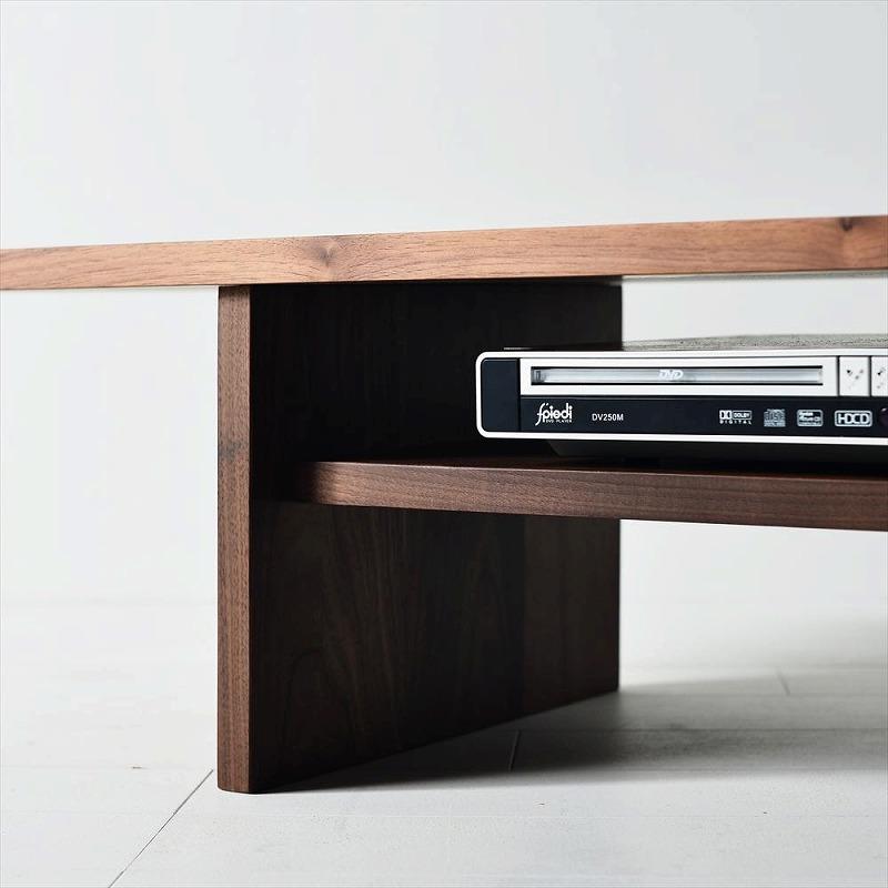 シンプルでおしゃれなテレビボード　konojiＴＶボード90／ウォールナット　テレビ台　無垢材　天然木　ロータイプ　完成品　ローボード　ローテーブル　センターテーブル　パソコンデスク　本棚