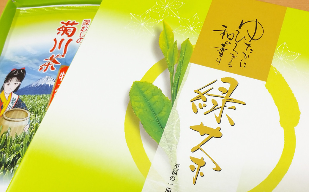 【6ヶ月定期便】 こだわり製法で作った高級菊川茶 計200g 100g×2本 セット 【深蒸し 煎茶】
