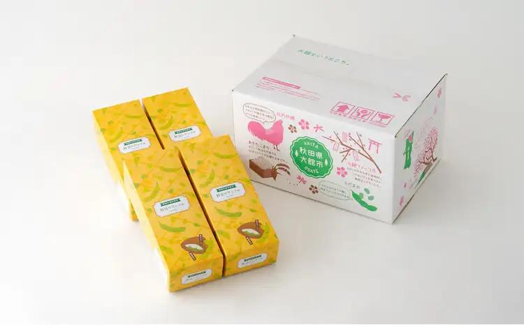 125P5601　枝豆のワッフル4箱（20袋入)【一般社団法人 秋田犬ツーリズム】