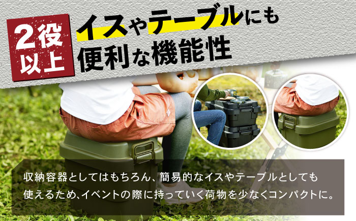 トランクカーゴ ブラック Sサイズ 2個組 キャンプ ボックス 収納 アウトドア / 恵那市 / 東谷株式会社　明智流通センター [AUAD030]