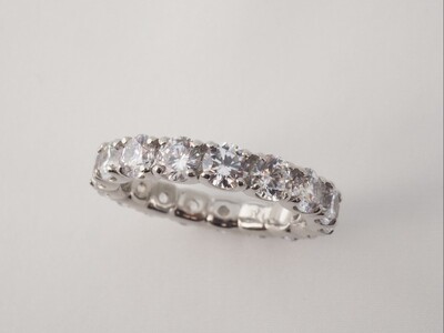 PT900 3.00ctUPフルエタニティダイヤモンドリング9977