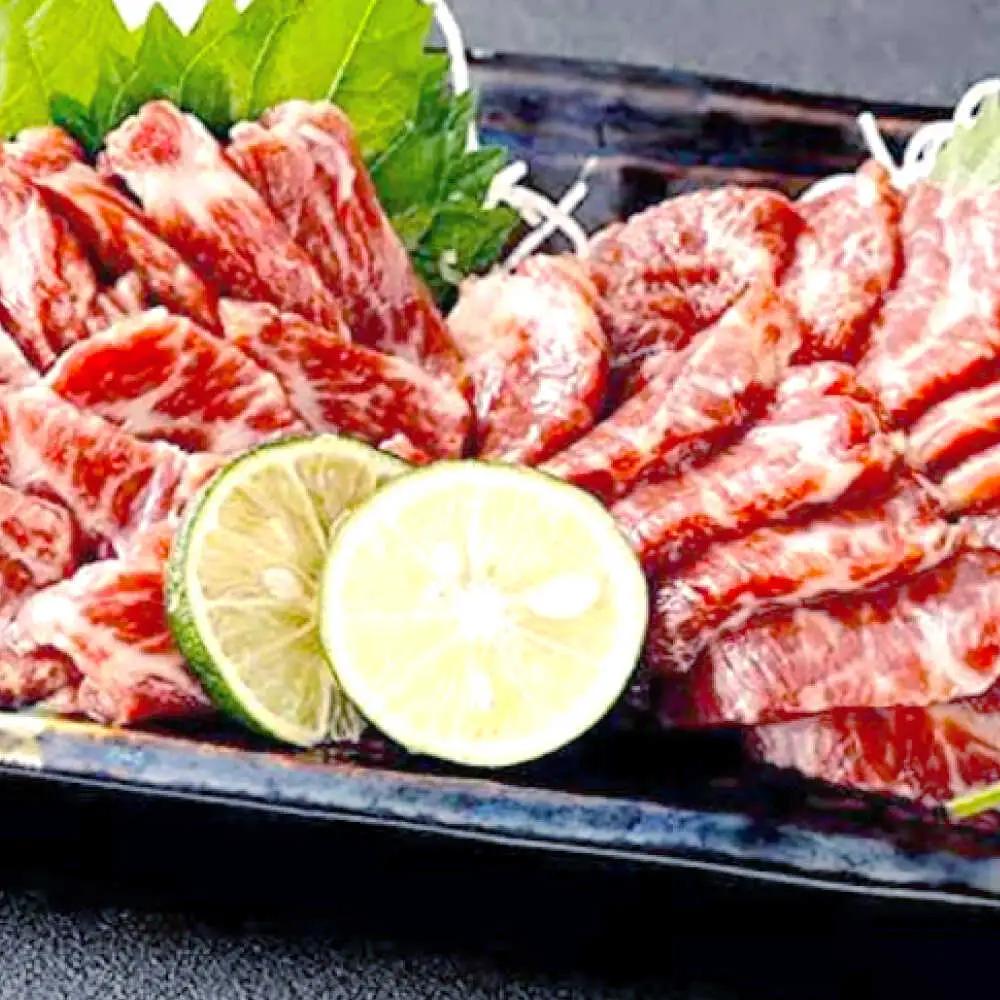 熊本 馬刺し 霜降り (中トロ) 計約1kg(約50g×20個)  馬刺し[AYAN021]