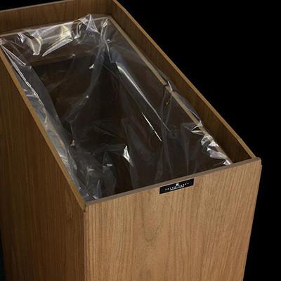 ふるさと納税 和歌山市 バスク キッチンペール 45L ブラウン 職人が手掛けるキッチンにおすすめの木目調ゴミ箱 |  | 03