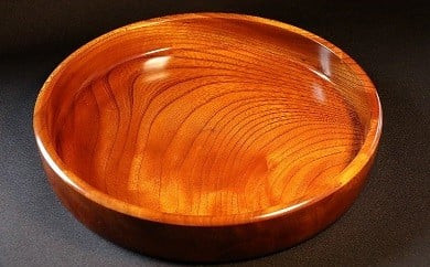 小田原漆器　1尺2寸　茶盆【漆塗り 国産天然木 おしゃれ プレゼント 記念 お祝い ふっくらとしたデザイン 木製食器 日用品 キッチン用品 木製 350mm×高さ45mm 小田原漆器 神奈川県 小田原市 】 142069_BA015