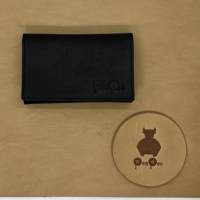 ふるさと納税 東海市 知多牛革の名刺入れ(ブラック) |  | 01