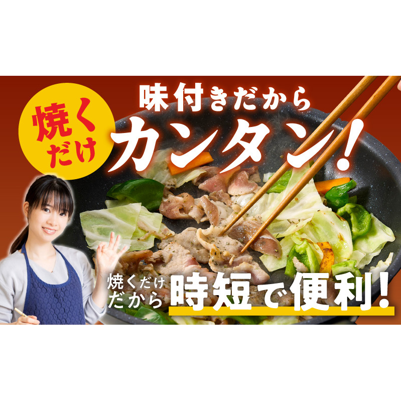 栗豚 切り落とし 600g【オリジナルスパイス仕込み 小分け 300g×2P 豚肉 焼くだけ お試し】 G3444_イメージ4