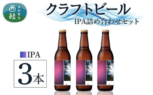 クラフトビール IPA 3本 セット / 瓶ビール ビール 地ビール エール 詰め合わせ 飲み比べ 家飲み おすすめ 人気 天然水 ギフト 贈り物 父の日 お歳暮 送料無料【n0658-03_tpm】