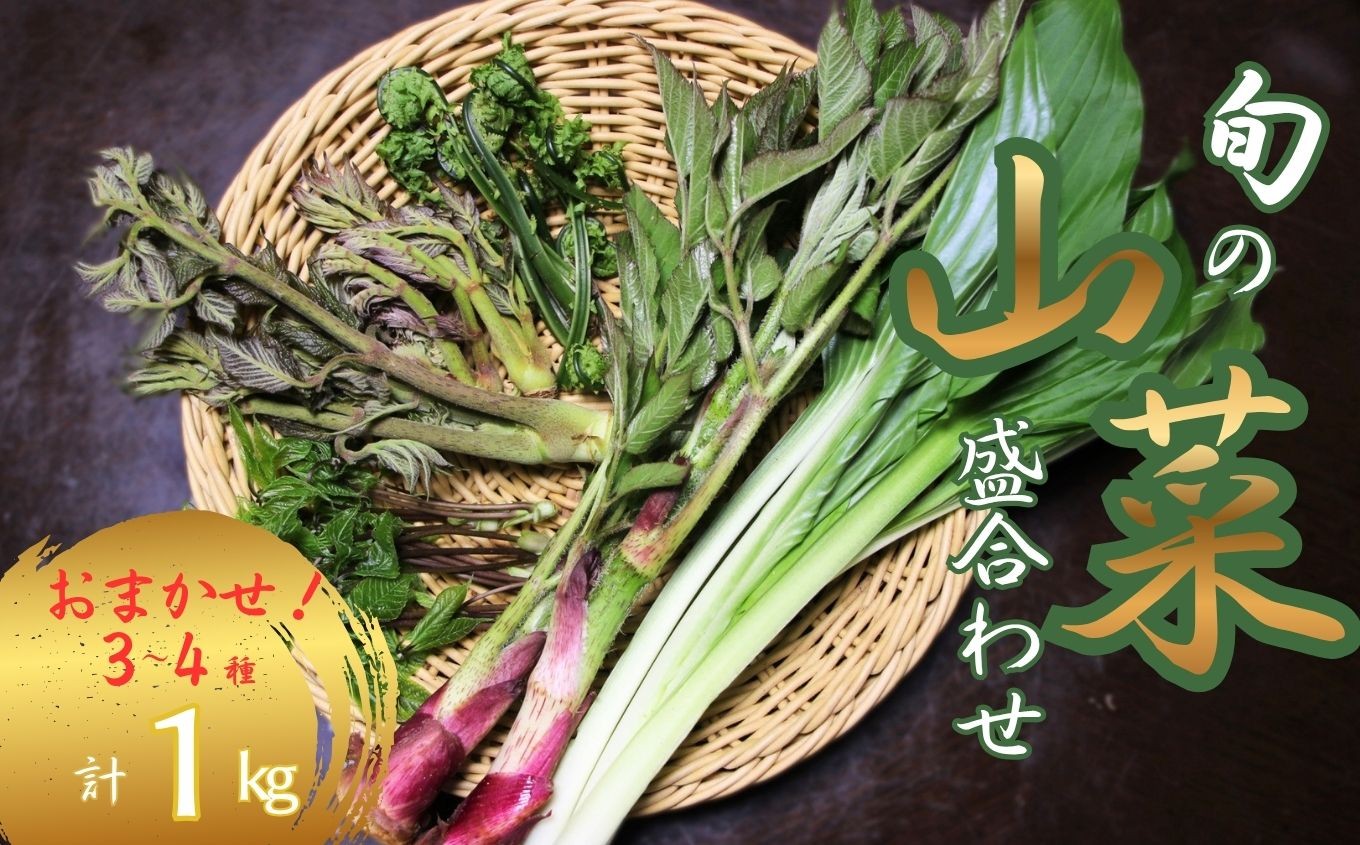 
                  【期間限定】令和8年産 旬の山菜 盛り合わせ（3～4種）1kg【朝採れ おまかせ詰め合わせ 産地直送 新潟県 糸魚川市 山菜 野菜 能生谷 おおかやば山菜園】
                