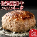 【ふるさと納税】【佐賀産和牛】ハンバーグ120g×5個