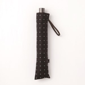 ネクタイ柄【紳士折りたたみ傘】晴雨兼用傘　ネイビー×エンジ