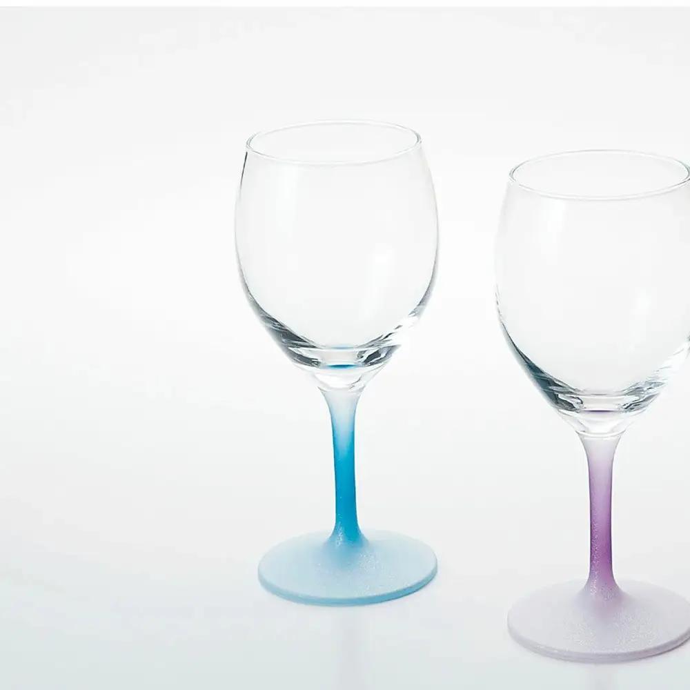 みよし漆器本舗 紀州塗り ぬりもん de Verre ワイングラス クールグラデーション ペアセット ブルー パープル 300ml