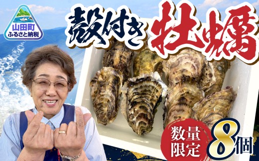 【先行予約】 牡蠣 殻付き 8個 ｜ 殻付き牡蠣  牡蠣むき身 小分け 牡蛎 むき牡蠣 カキ オイスター 濃厚 山田町 三陸山田 岩手県 岩手 木村商店 小分け かき  海鮮 魚介 貝類 海の幸 家庭用 BB  ｜ KM014-8s