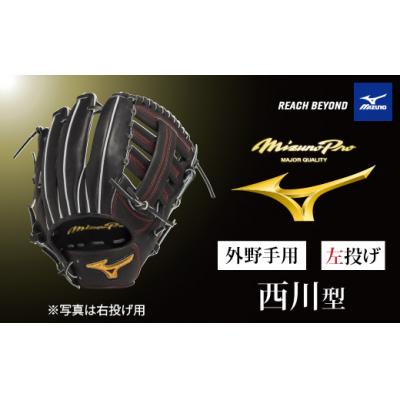 ふるさと納税 宍粟市 ミズノプロ 硬式用 野球グラブ 外野手用 西川 型(左投げ)AO75