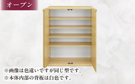 リビング収納  ショウ グレー75L 幅75 日田市 / SATORUデザインオフィス　家具 収納 下駄箱[ARDV009]