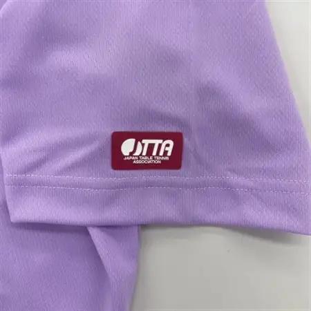 JTTA公認　卓球ユニフォーム【男女兼用(ドライ):Mサイズ】フラワー　ラベンダー_装飾品・工芸品  洋服 _【1518789】