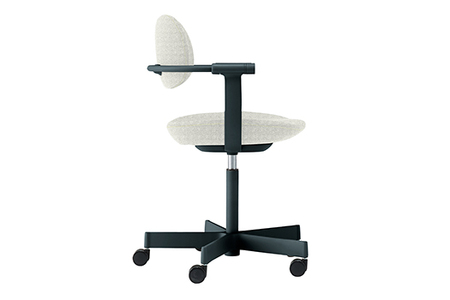 イトーキ『バーテブラ03』5本脚  抵抗付きウレタンキャスター KC張地：グラベル（KG825KCM1G12CF）【EI132U】