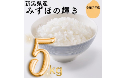 令和7年 新潟県産みずほの輝き 5kg 5キロ 白米 精米 送料無料 上越市 米ヴィレッジさんわ 低温貯蔵 品質管理徹底[№5361-2026]