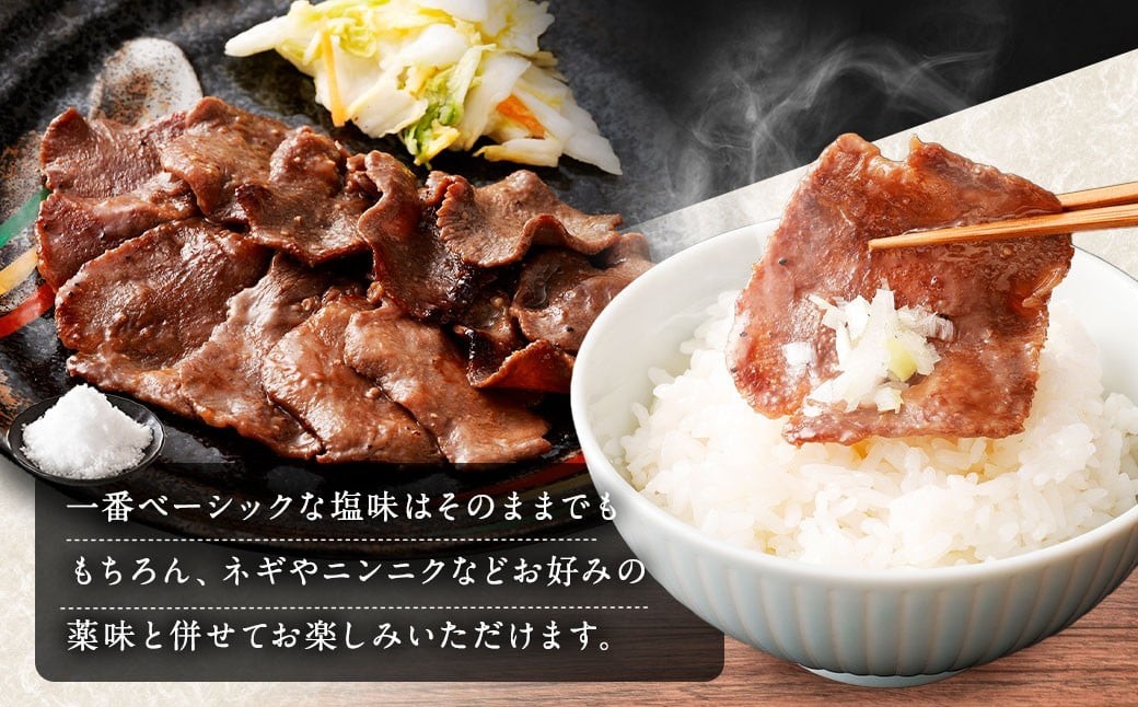 味付き牛タン 【 塩味 】 400g × 3P 計 1.2kg 牛たん タン 牛肉 お肉 肉 薄切り 特製ダレ 冷凍 保存 熊本県 あさぎり町