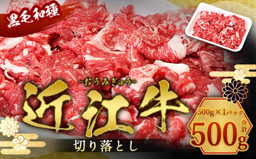 
近江牛 切り落とし 500g　牛肉 和牛 黒毛和牛 国産　AI10
