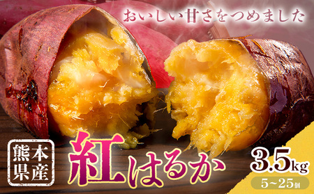 さつまいも 熊本県産 紅はるか 3.5kg 日本フルーツ株式会社《11月中旬-6月上旬頃出荷》熊本県 菊池市 さつまいも 薩摩芋 からいも 紅はるか デザート 料理 おやつ 蜜芋 野菜 芋 いも