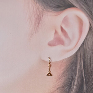 小田原北條 三つ鱗ピアス(フック小ペア)【 ジュエリー アクセサリー 神奈川県 小田原市 】