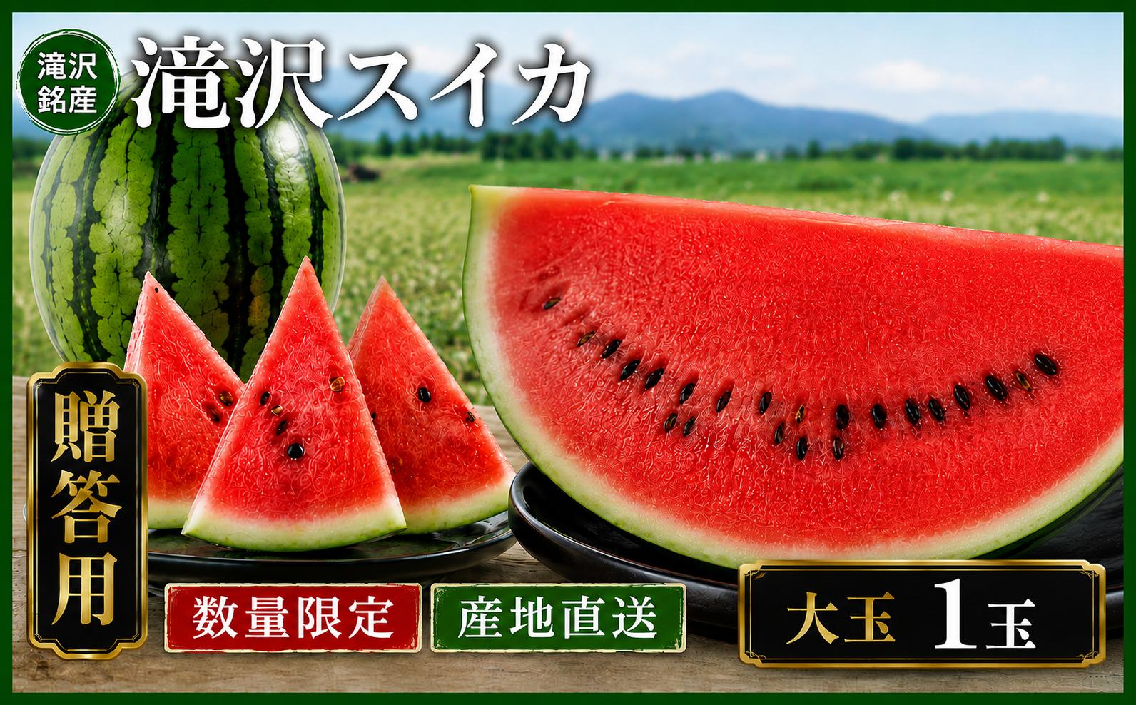 
                  滝沢スイカ 3L 8kg 【滝沢市観光物産協会】 すいか スイカ 西瓜 １玉 ２L 大玉 夏 風物詩 定番 旬 フルーツ 果物 くだもの 人気 産直 美味しい 甘い おすすめ オススメ 国産 岩手県産 数量限定 期間限定 野菜 予約 予約品 特産品 オススメ おすすめ
                