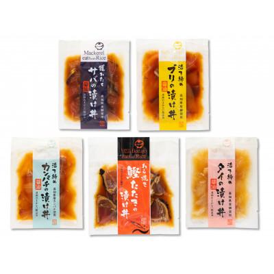 ふるさと納税 高知市 土佐の海鮮丼の素　5種食べ比べセット【AF018】